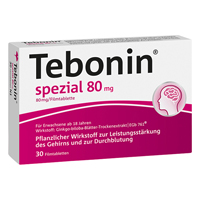 TEBONIN spezial 80 mg Filmtabletten - 30St - Gedächtnisstärkung
