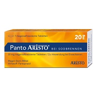 PANTO Aristo bei Sodbrennen 20 mg magensaftr.Tabl. - 7St