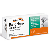 BALDRIAN-RATIOPHARM überzogene Tabletten - 30St - Beruhigung & Schlafen