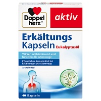 DOPPELHERZ Erkältungskapseln Eukalyptusöl - 40St - Nasennebenhöhlen