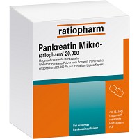 PANKREATIN Mikro-ratio.20.000 magensaftr.Hartkaps. - 200St - Verdauungsenzyme