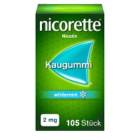 NICORETTE Kaugummi 2 mg whitemint - 105St - Raucherentwöhnung