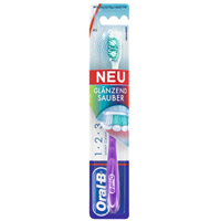 ORAL B 1 2 3 Shiny Clean 40 mittel Zahnbürste - 1St