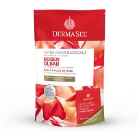 DERMASEL Totes Meer Badesalz+Rose SPA - 1P - Badezusatz