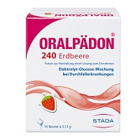 ORALPÄDON 240 Erdbeere Btl. Pulver - 10St - Durchfallmittel