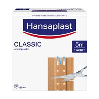 HANSAPLAST Classic Pflaster 4 cmx5 m - 1St - Pflasterstrips