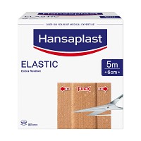 HANSAPLAST Elastic Pflaster 6 cmx5 m - 1St - Pflasterstrips