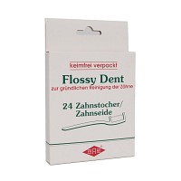 FLOSSY DENT Zahnseide/Zahnstocher - 24St