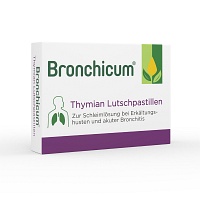 BRONCHICUM Thymian Lutschpastillen - 20St - Pflanzliche Hustenmittel