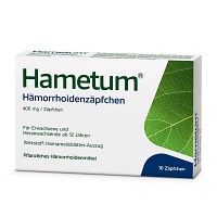 HAMETUM Hämorrhoiden Zäpfchen - 10St - Hämorrhoiden