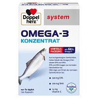 DOPPELHERZ Omega-3 Konzentrat system Kapseln - 120St - Omega-3-Fettsäuren