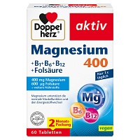 DOPPELHERZ Magnesium 400 mg Tabletten - 60St - Magnesium