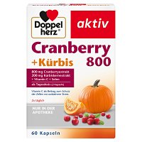 DOPPELHERZ Cranberry+Kürbis Kapseln - 60St - Blasenstärkung