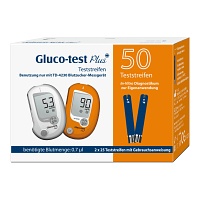 GLUCO TEST Plus Blutzuckerteststreifen - 50St - Blutzucker-Teststreifen