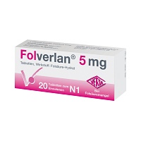 FOLVERLAN 5 mg Tabletten - 20St - Folsäure