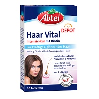 ABTEI Haar Vital Depot Tabletten - 30St - Für Haut, Haare & Knochen