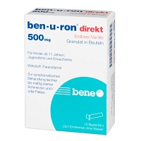 BEN-U-RON direkt 500 mg Granulat Erdbeer/Vanille - 10St - Grippe & Fieber