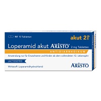 LOPERAMID akut Aristo 2 mg Tabletten - 10St - Durchfallmittel