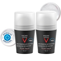 VICHY HOMME Deo Roll-on für sensible Haut 48h DP - 2X50ml