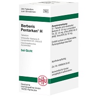 BERBERIS PENTARKAN H Tabletten - 200St