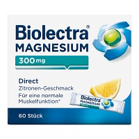 BIOLECTRA Magnesium 300 mg Direct Zitrone Sticks - 60St - Wadenkrämpfe