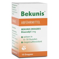 BEKUNIS Dragees Bisacodyl 5 mg magensaftres.Tabl. - 10St - Abführmittel