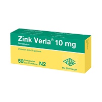 ZINK VERLA 10 mg Filmtabletten - 50St - Selen & Zink