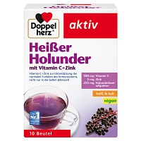 DOPPELHERZ heißer Holunder m.Vit.C+Zink Granulat - 10St - Vitamingetränke