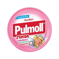 PULMOLL Junior Himbeere m.Echinacea+Vit.C zf Bon. - 50g - Bonbons zuckerfrei