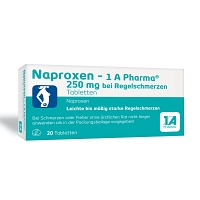 NAPROXEN-1A Pharma 250 mg b.Regelschmerzen Tabl. - 20St