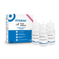 HYABAK Augentropfen - 3X10ml - Gegen trockene Augen
