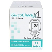 GLUCOCHECK XL Blutzuckerteststreifen - 25St