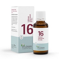 BIOCHEMIE Pflüger 16 Lithium chloratum D 6 Tropfen - 30ml