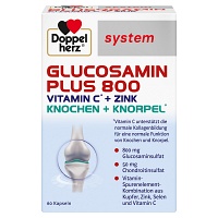 DOPPELHERZ Glucosamin Plus 800 system Kapseln - 60St - Für Haut, Haare & Knochen