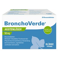 BRONCHOVERDE Hustenlöser 50 mg Brausetabletten - 20St - Pflanzliche Hustenmittel