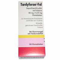 TARDYFERON-Fol Depot-Eisen(II)-sul.m.Fols.Filmtab. - 50St - Folsäure