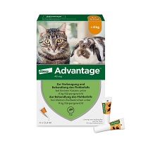 ADVANTAGE 40 mg Lsg.f.kl.Katzen/kl.Zierkaninchen - 4X0.4ml - Tierarzneimittel