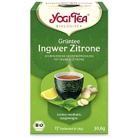 YOGI TEA Grüntee Ingwer Zitrone Bio Filterbeutel - 17X1.8g