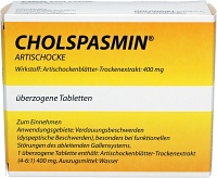 CHOLSPASMIN Artischocke überzogene Tabletten - 100St - Artischocken-Präparate
