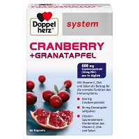 DOPPELHERZ Cranberry+Granatapfel system Kapseln - 60St - Blasenstärkung