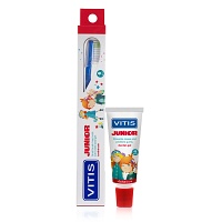 VITIS Junior Zahnbürste+15 ml Zahnpasta - 1St