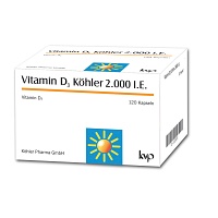 VITAMIN D3 KÖHLER 2.000 I.E. Kapseln - 120St - Calcium & Vitamin D3