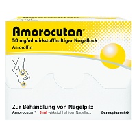 AMOROCUTAN 50 mg/ml wirkstoffhaltiger Nagellack - 3ml - Haut & Nagelpilz