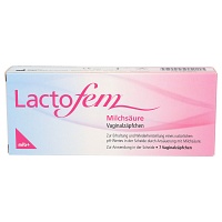 LACTOFEM Milchsäure Vaginalzäpfchen - 7St - Vaginalpilz-Therapeutika