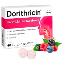 DORITHRICIN Halstabletten Waldbeere - 40St - Halsschmerzen