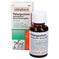 PELARGONIUM-RATIOPHARM Bronchialtropfen - 20ml - Pflanzliche Hustenmittel