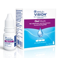 HYLO-VISION Gel multi Augentropfen - 2X10ml - Gegen trockene Augen