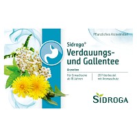 SIDROGA Verdauungs- und Gallentee Filterbeutel - 20X2.0g - Verdauungsförderung