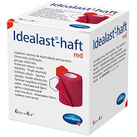 IDEALAST-haft color Binde 6 cmx4 m rot - 1St