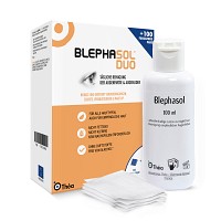 BLEPHASOL Duo 100 ml Lotion+100 Reinigungspads - 1P - Empfindliche Haut